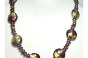 Beaded necklaces and aerrings