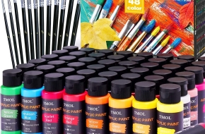 48 Color Acrylic Paint Set